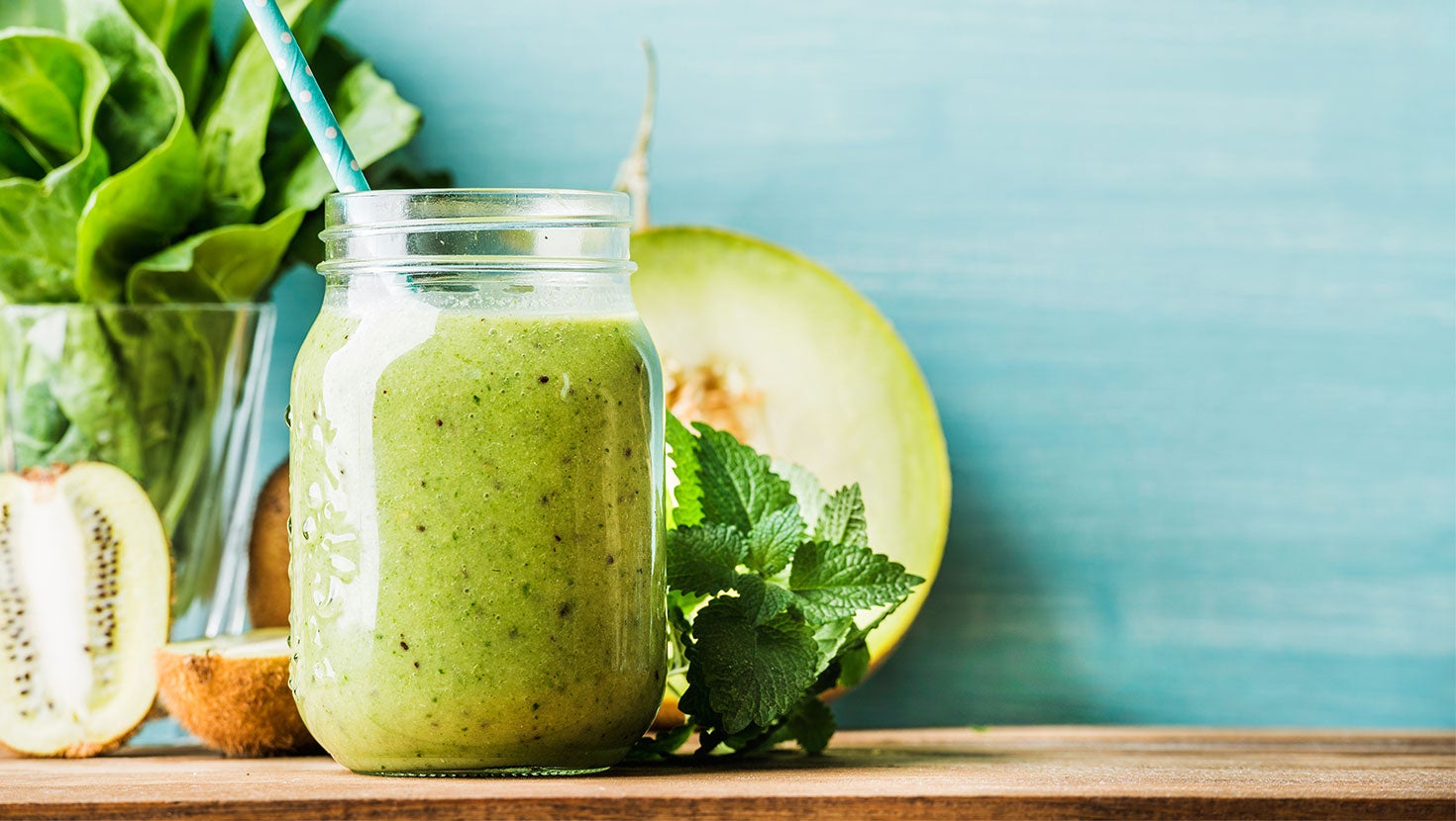 Healthy green smoothie