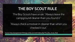 They follow the Scout rule They follow the Scout rule