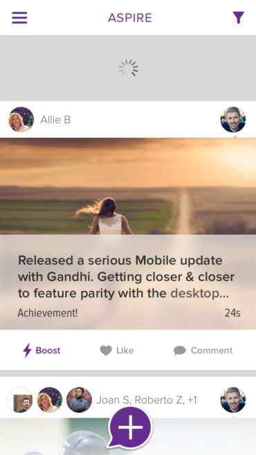 Newsfeed mock-up