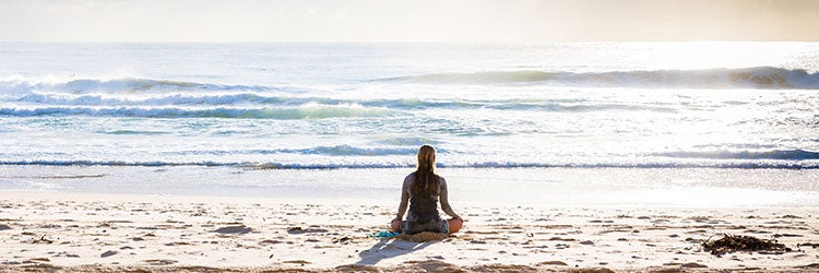 practicing meditation