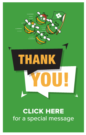 Program ad from Sobeys' Achievers program directing employees to view the Thank You video from their business partners