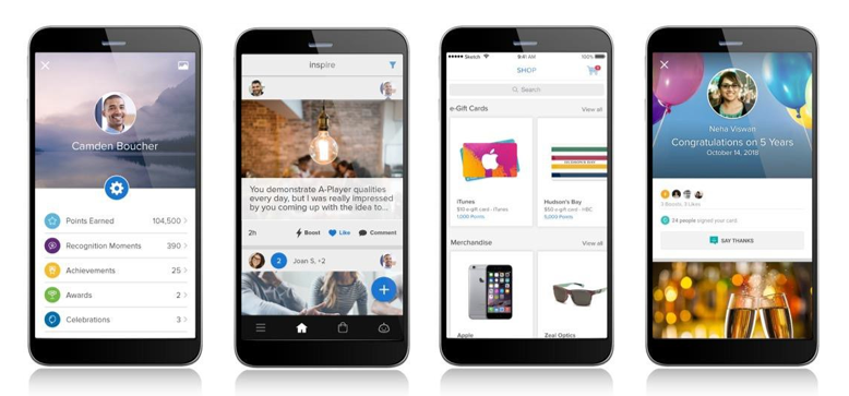 Employee Engagement Software Platforms Achievers Recognize Mobile Experience