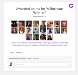 Achievers Referral Platform Snapshot