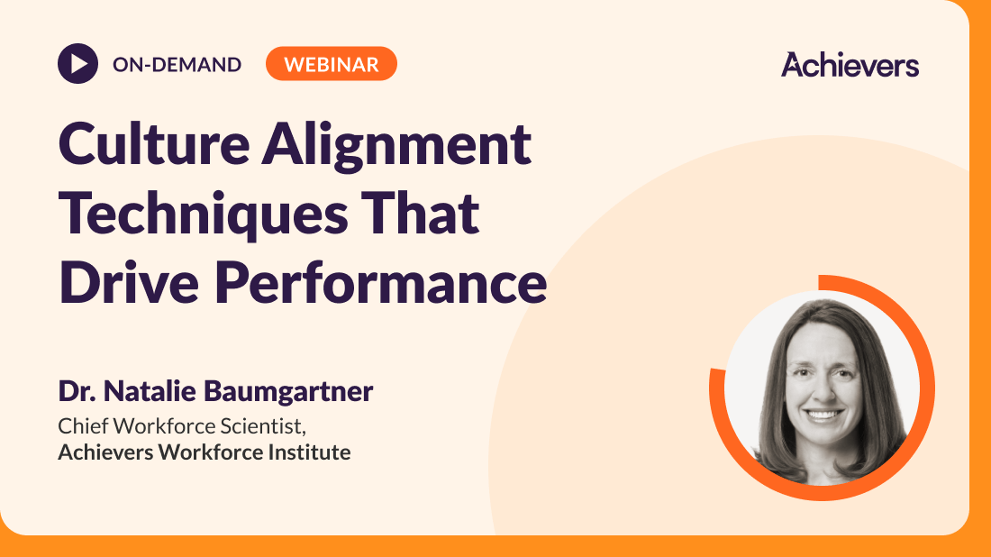Culture alignment techniques that drive performance 