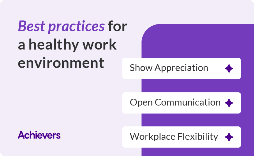 15 best practices for a healthy work environment