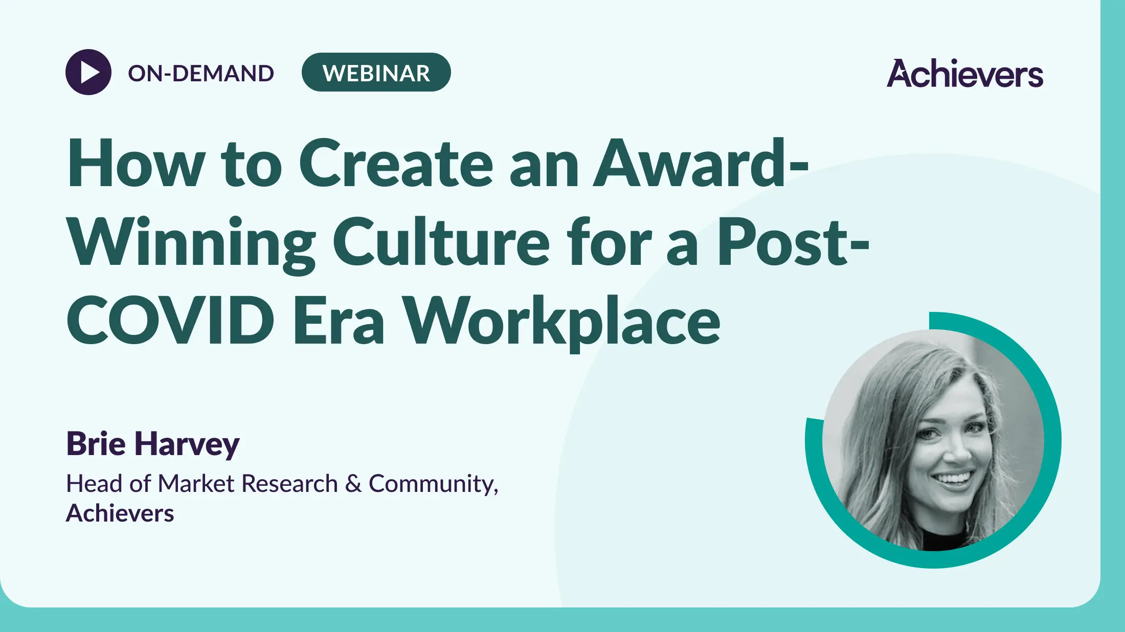 How to Create an Award-Winning Culture for a Post-COVID Era Workplace Webinar