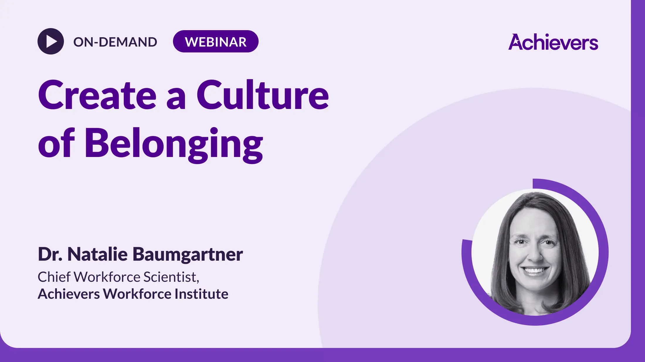 Create a Culture of Belonging Webinar 