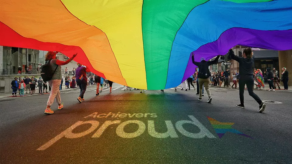 Achievers Proud - LGBTQ+ flag