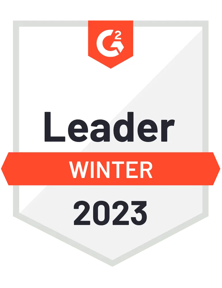 G2 Leader Award Winter 2023 G2 Leader Award Winter 2023