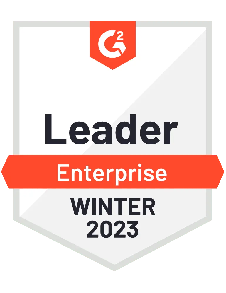 G2 Leader Award - Enterprise Winter 2023 G2 Leader Award - Enterprise Winter 2023