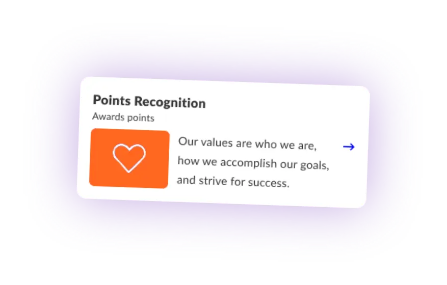 Points Based Recognition and Rewards