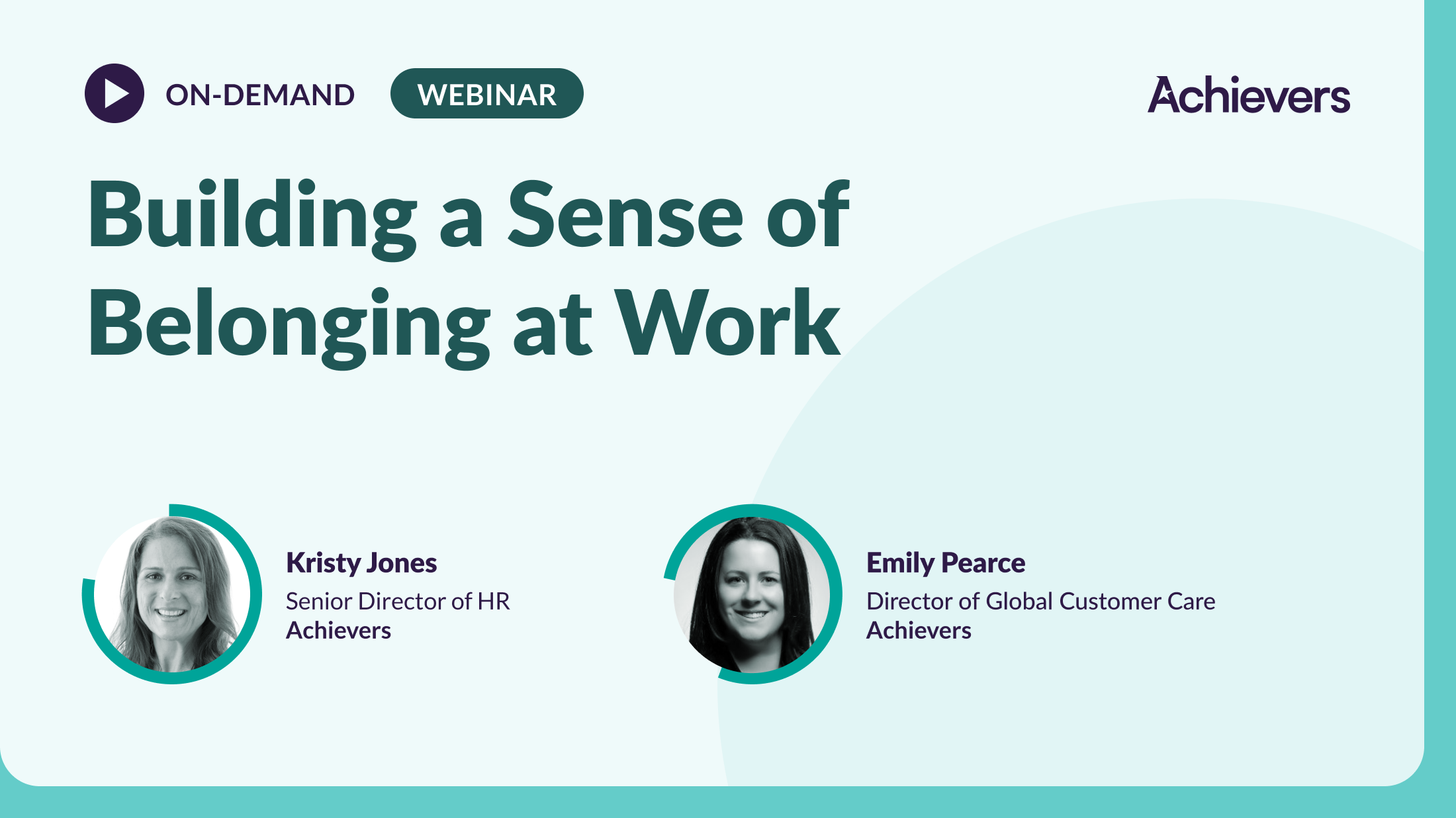 Building a Sense of Belonging at Work webinar 