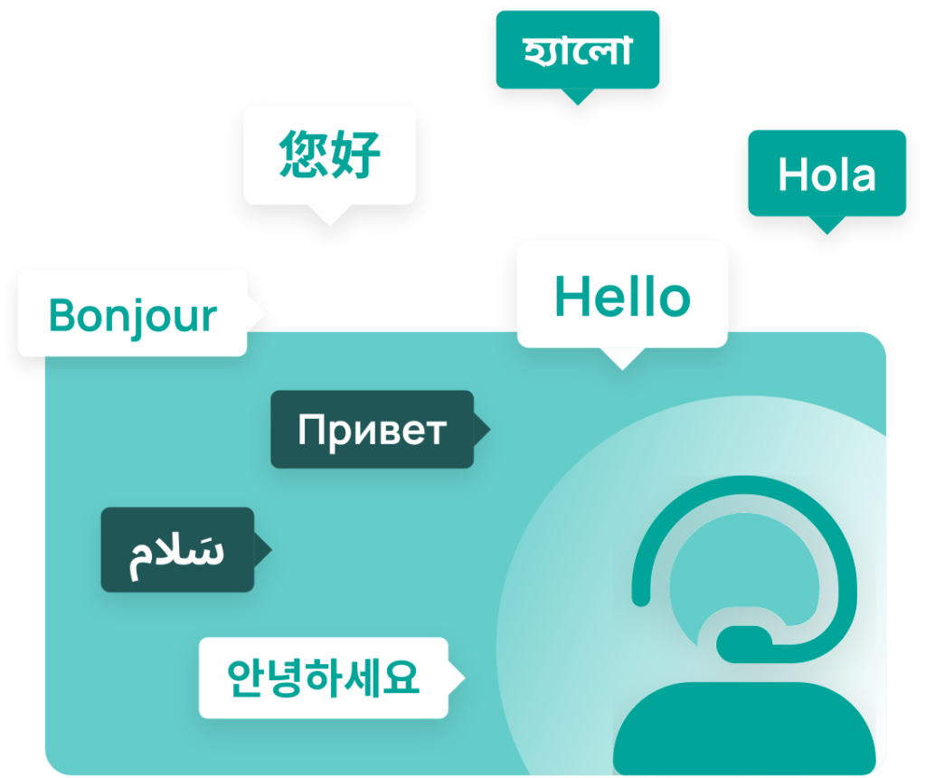 Multi-language customer support