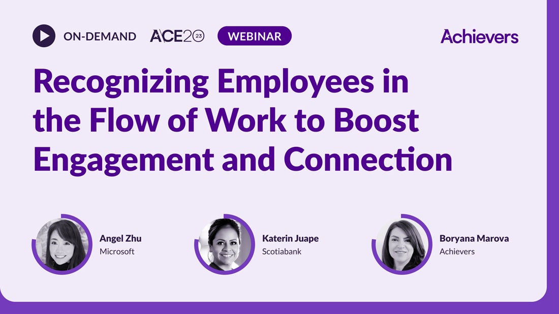 Recognizing Employees in the Flow of Work to Boost Engagement and Connection
