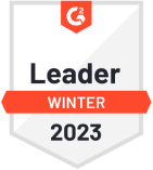 G2 badge Leader winter 2023