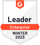 G2 badge Enterprise Winter 2023  