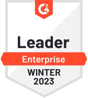 G2 2023 enterprise award winner