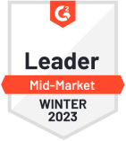 G2 badge Leader mid-market winter 20223