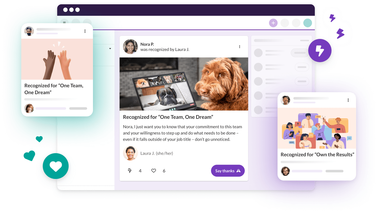 Screenshot of the Achievers product