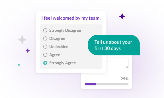 Capture employee voice using surveys