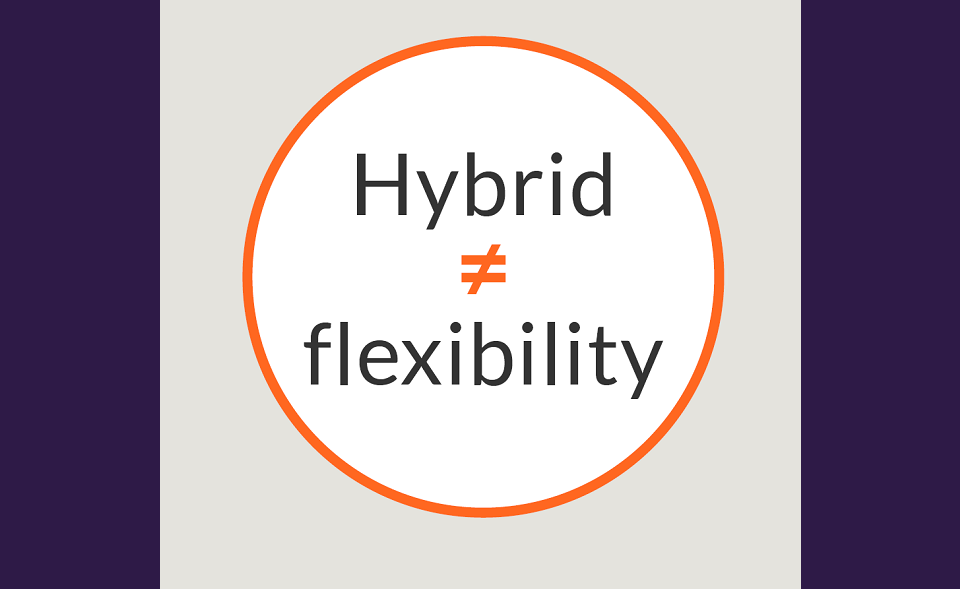 Hybrid and remote workplace flexibility 