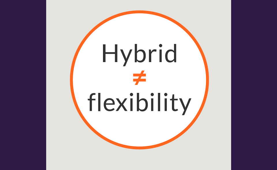 Hybrid and remote workplace flexibility