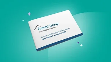 2023 Everest Group PEAK matrix for rewards and
                        recognition