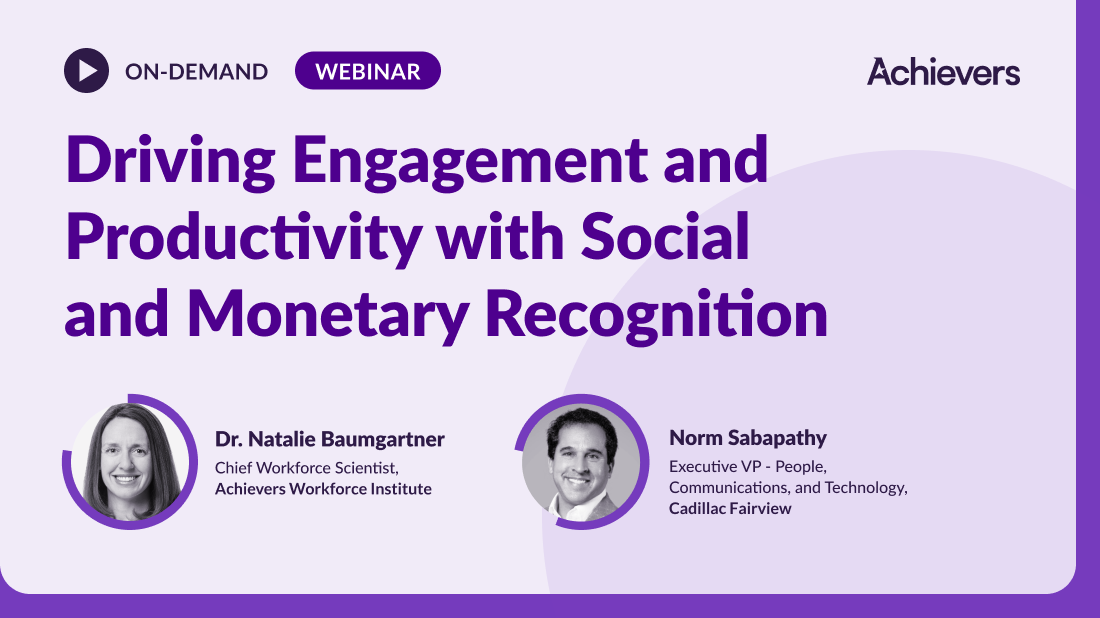 Driving Engagement and Productivity with Social and Monetary Recognition