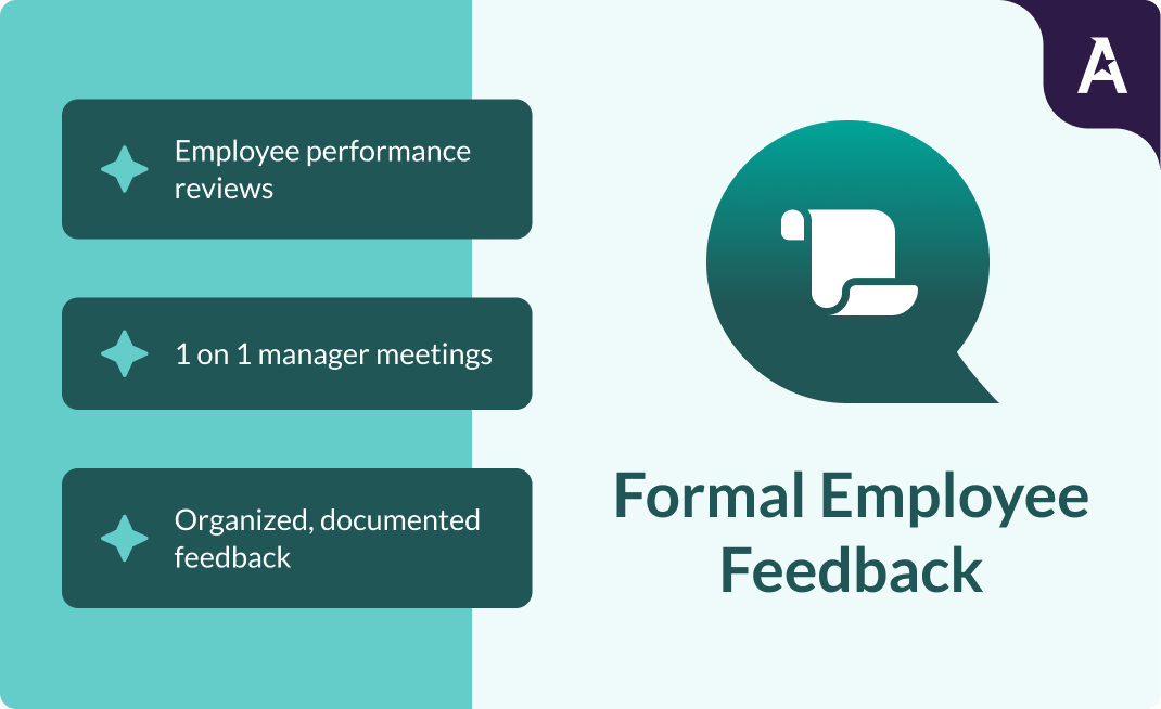 Formal employee feedback examples