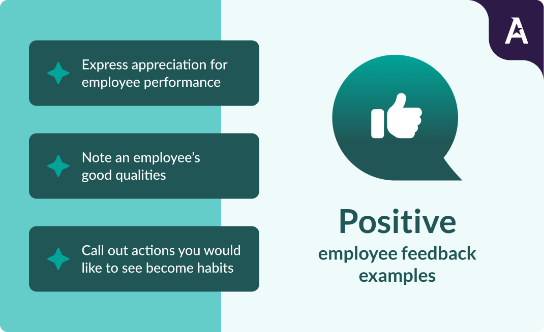 Positive employee feedback examples