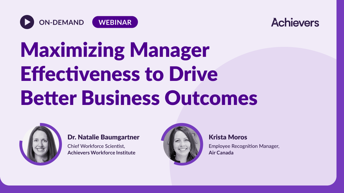 Maximizing Manager Effectiveness to Drive Better Business Outcomes 