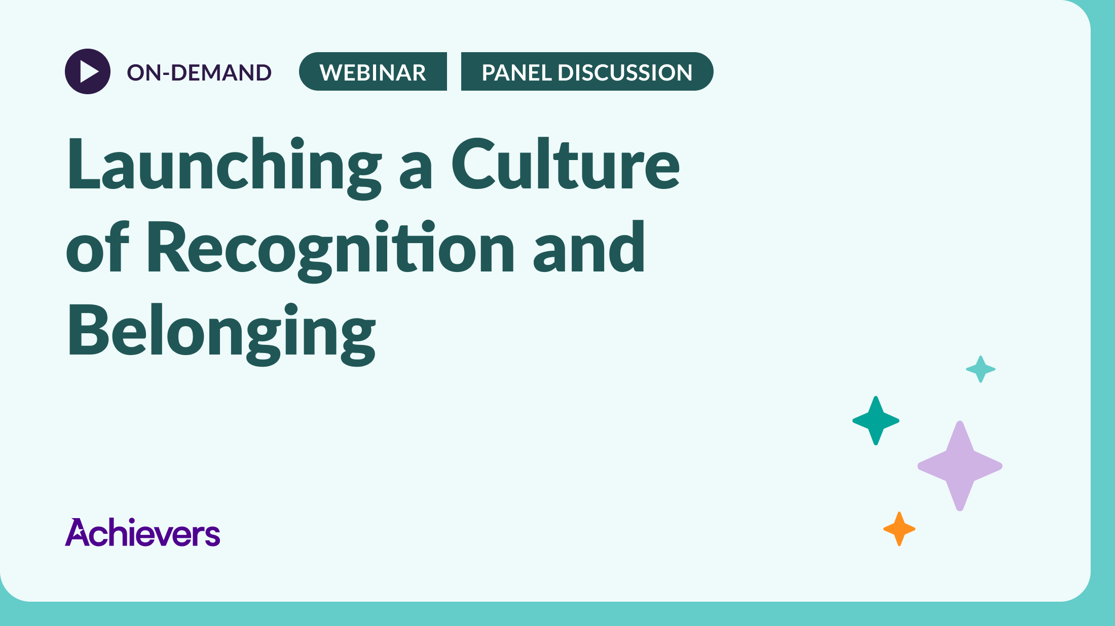 Launching a Culture of Recognition and Belonging