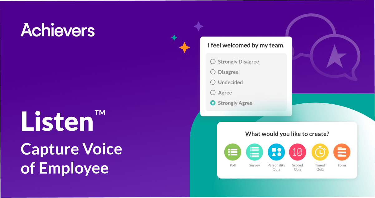 Achievers Listen™ | Employee Feedback Software