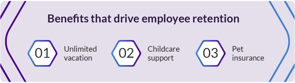 Achievers data shows vacation, childcare support, and pet insurance are top drivers of employee commitment