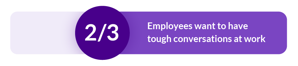 AWI research shows two-thirds of employees want to have tough conversations at work