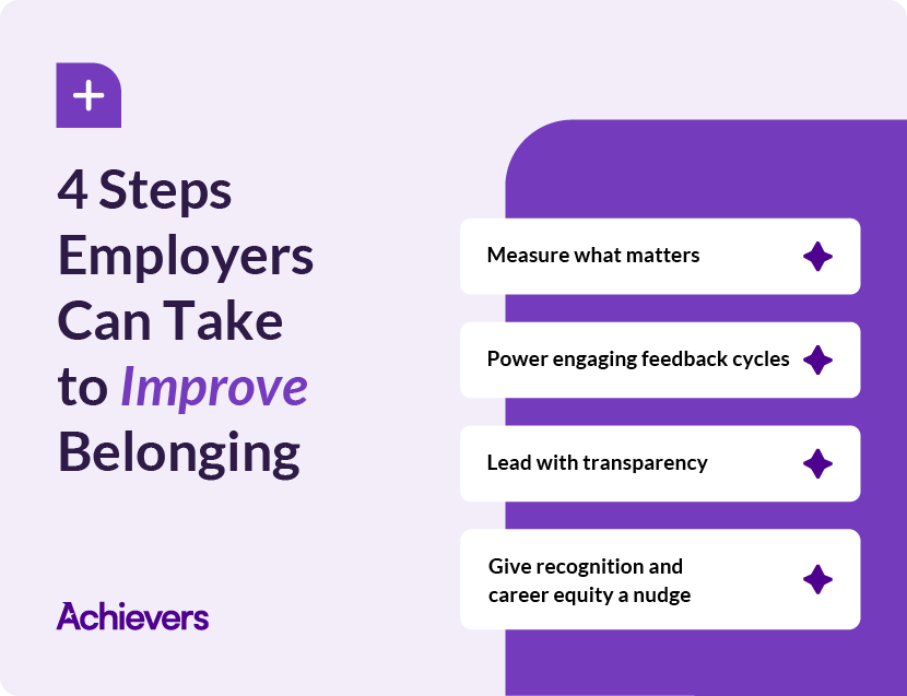 4 steps employers can take to improve belonging