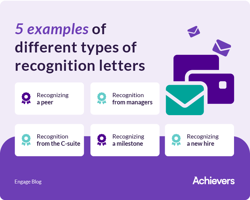Recognition Letter Examples
