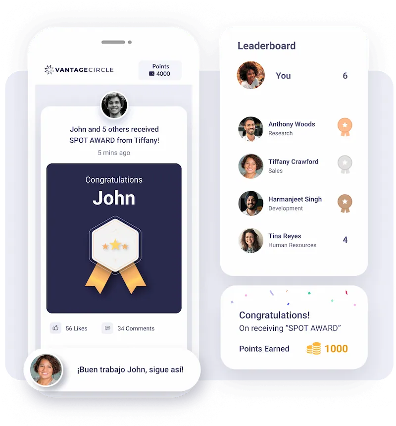 Vantage Circle employee rewards software platform