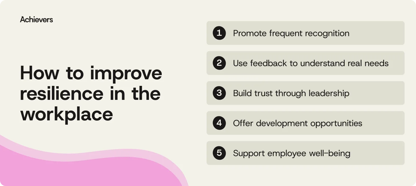 How to improve resilience in the workplace
