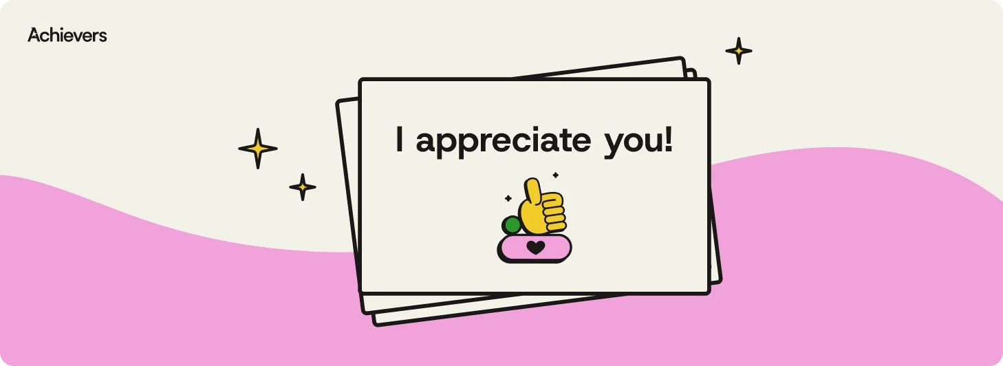 "I appreciate you" card