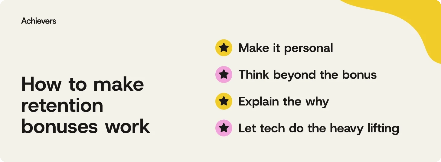 How to make retention bonuses work 