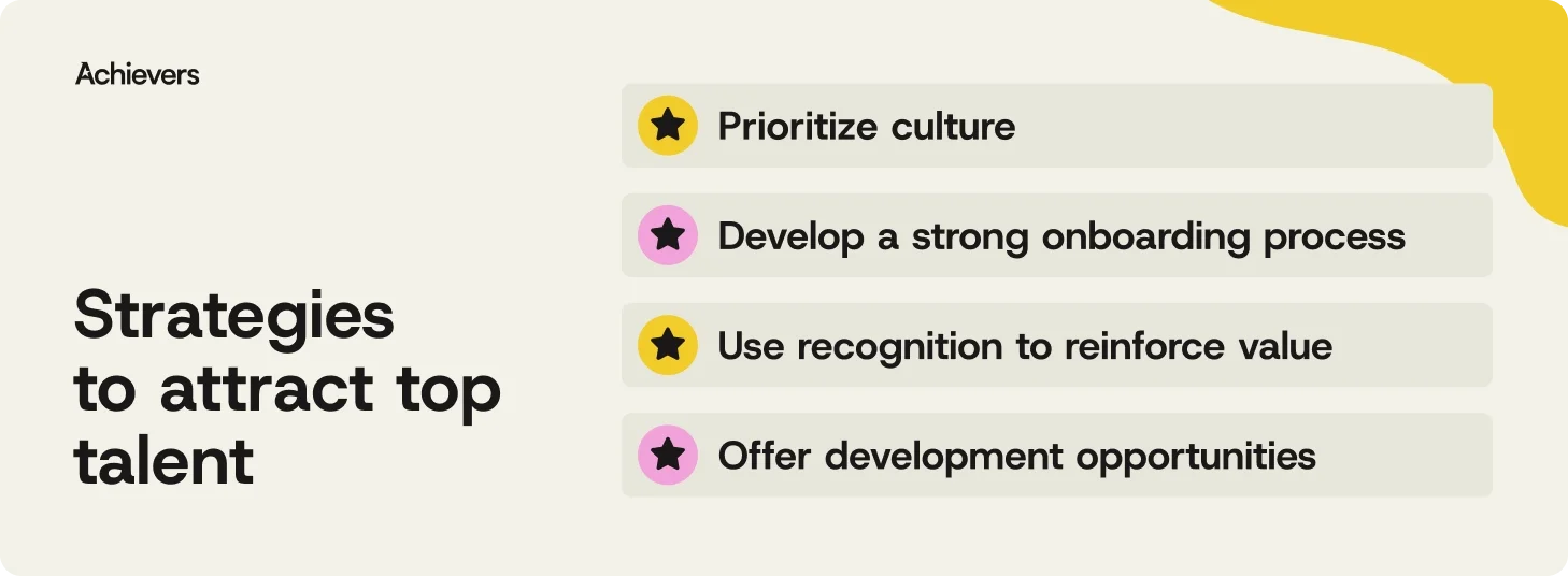 Strategies to attract top talent