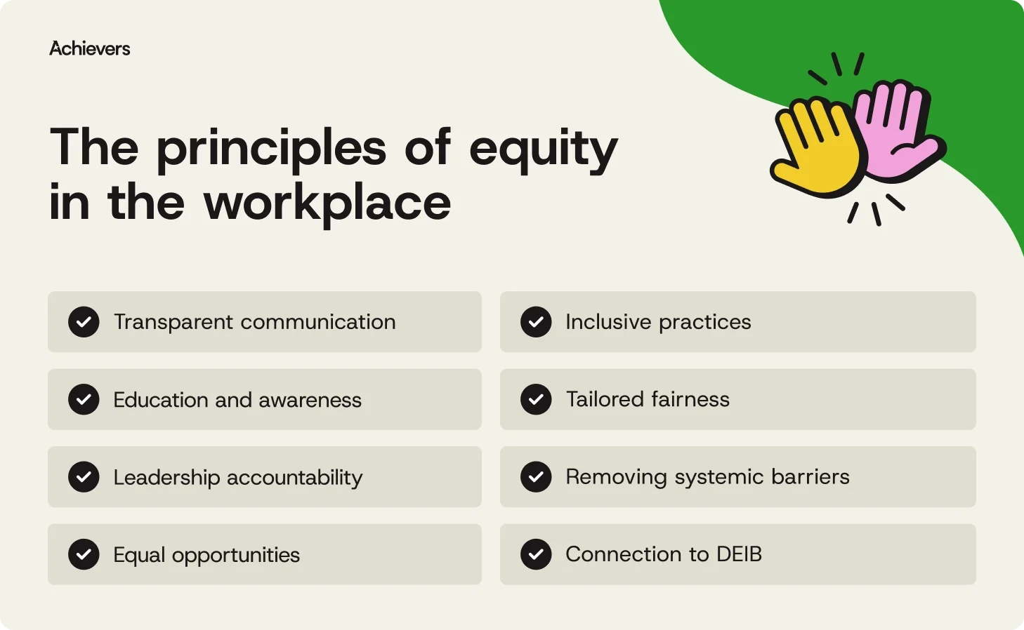 The principles of equity in the workplace
