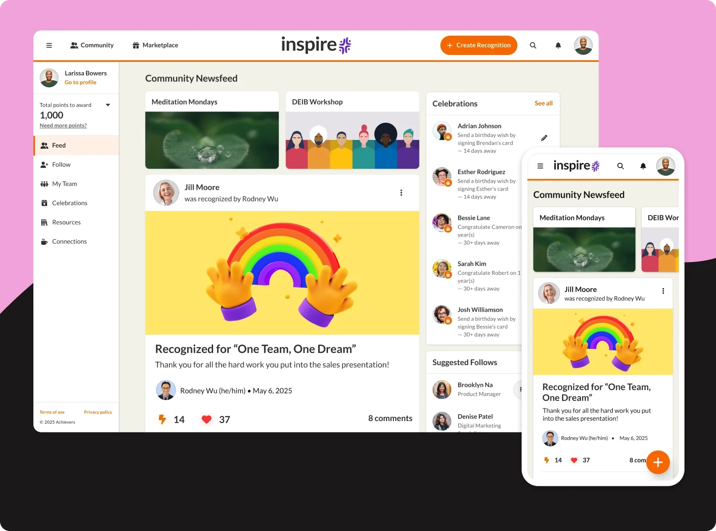 Achievers recognition platform