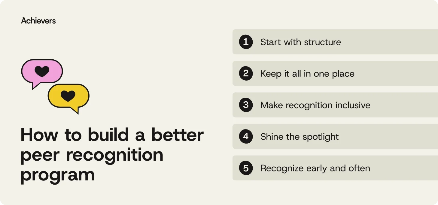 How to build a better peer recognition program