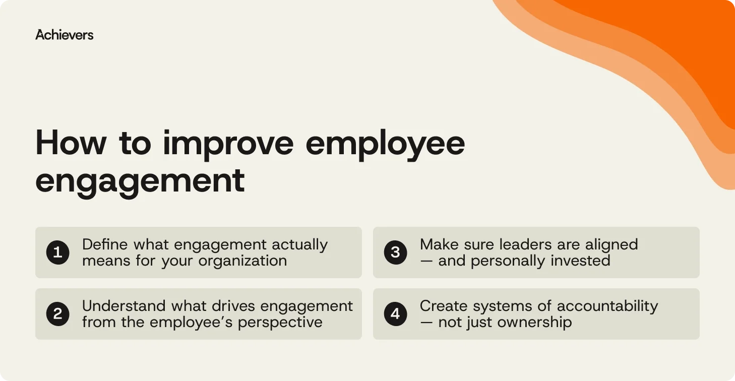 How to improve employee engagement