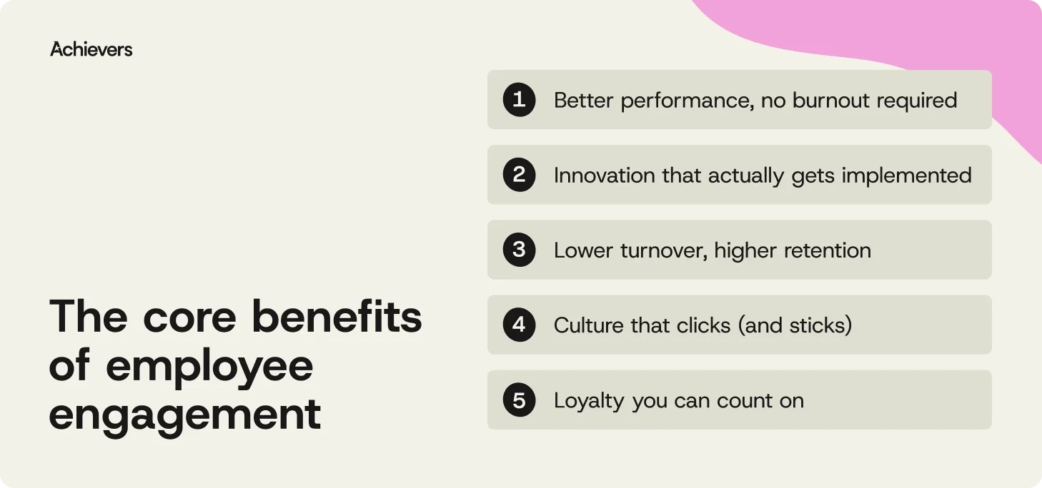 The core benefits of employee engagement