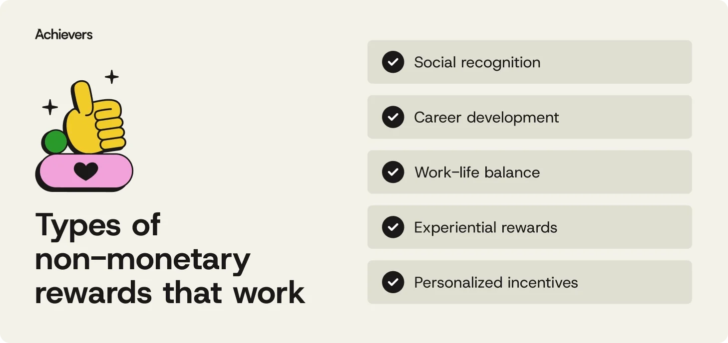 Types of non-monetary rewards that work