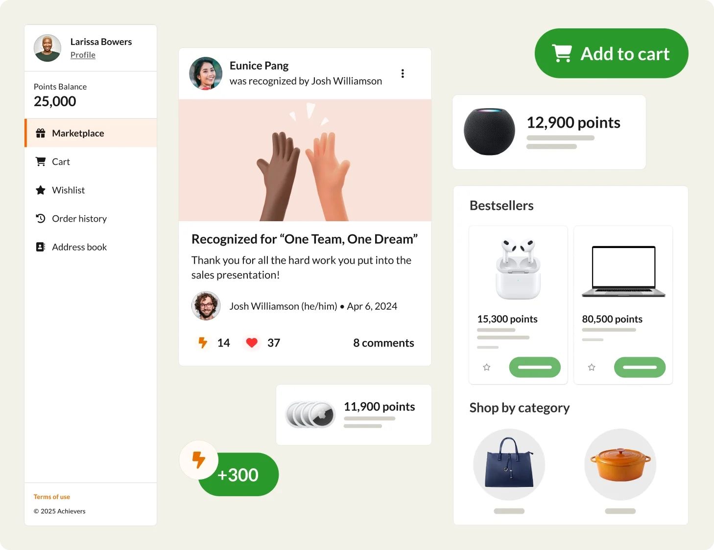 Achievers rewards platform