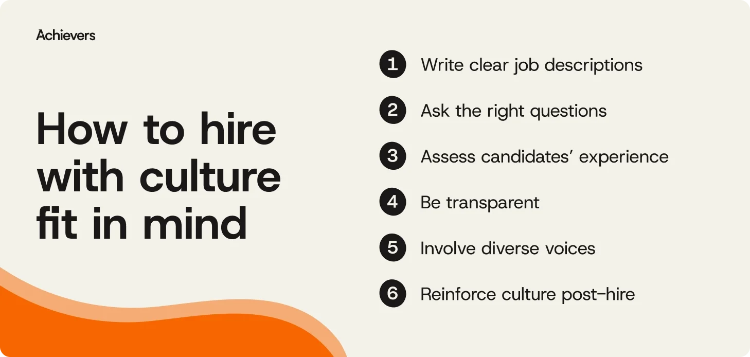 How to hire with culture in mind